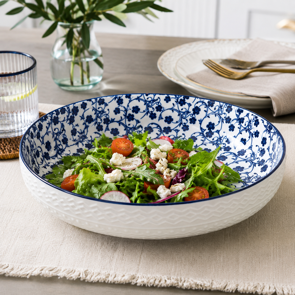 Danny Home Large Ceramic Serving Bowl - 31 cm