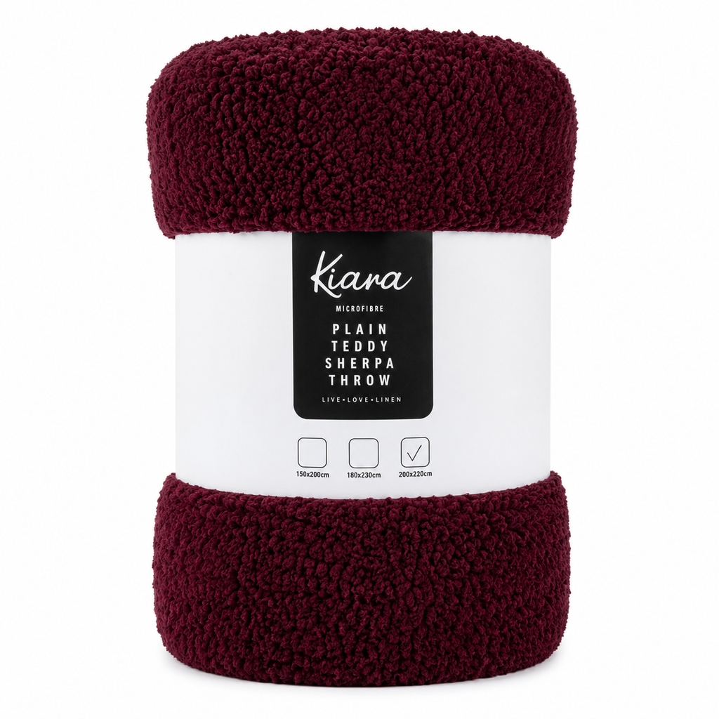 Teddy Sherpa Throw - 200 x 220 cm