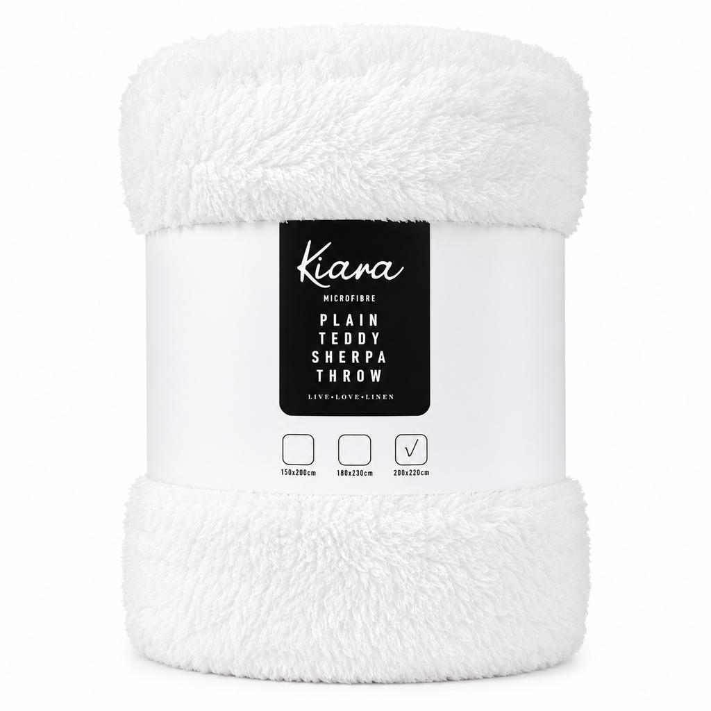 Teddy Sherpa Throw - 200 x 220 cm