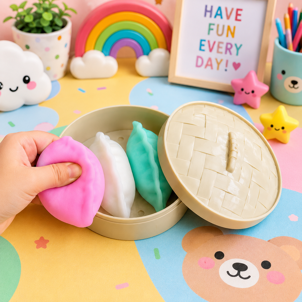 3PC Viral Dumpling Squishy