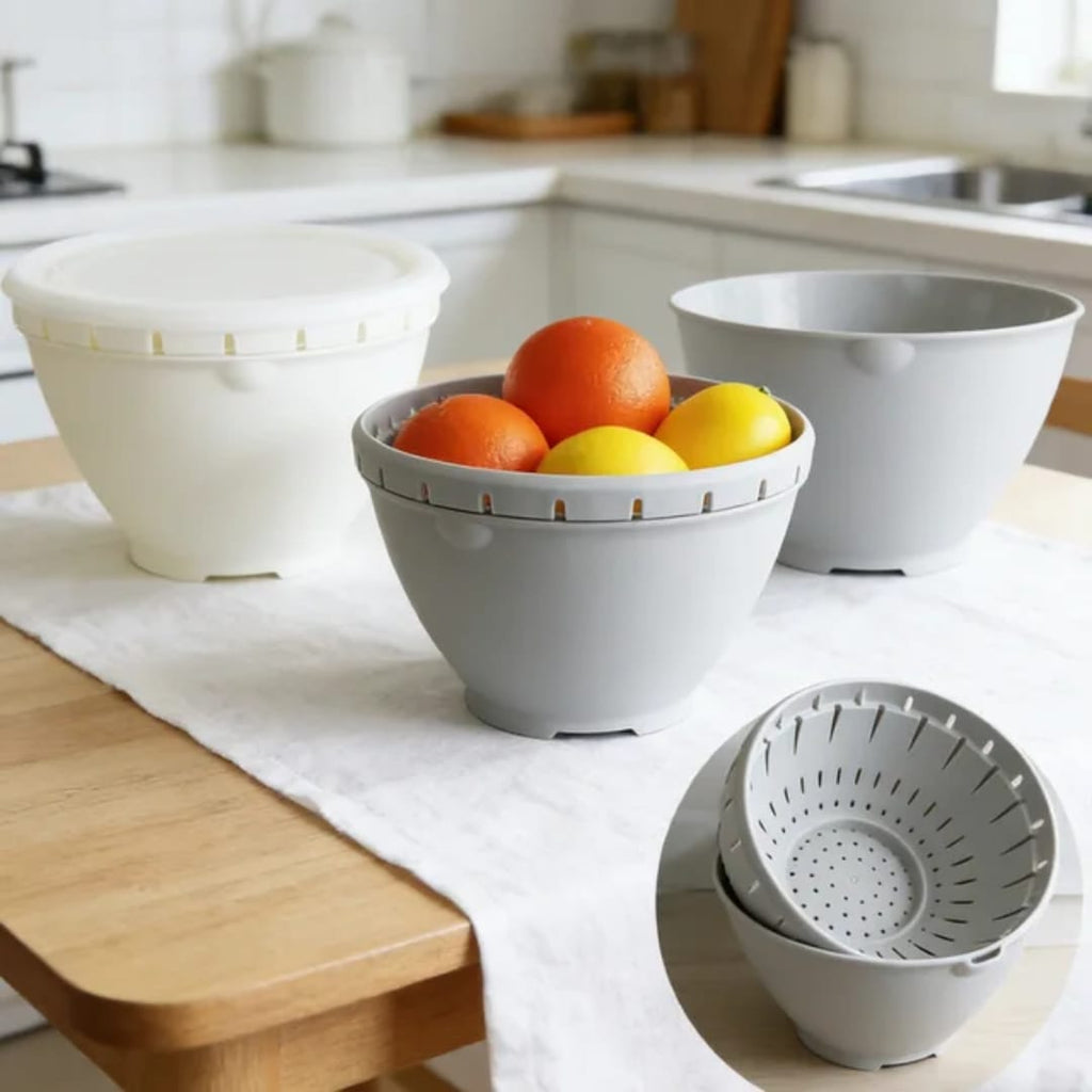 4PC Plastic Colander Set
