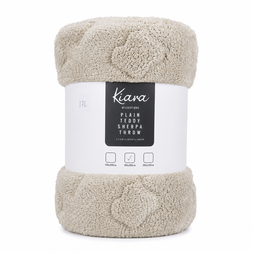 Teddy Sherpa Throw - 180 x 200