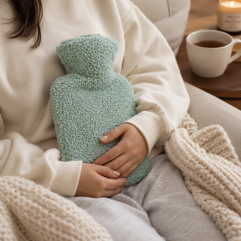 Fleece Hot Water Bottle - 1L