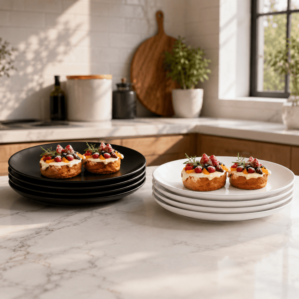 Rolux 4 PC 10" Opal Glass Plate - Home Phase