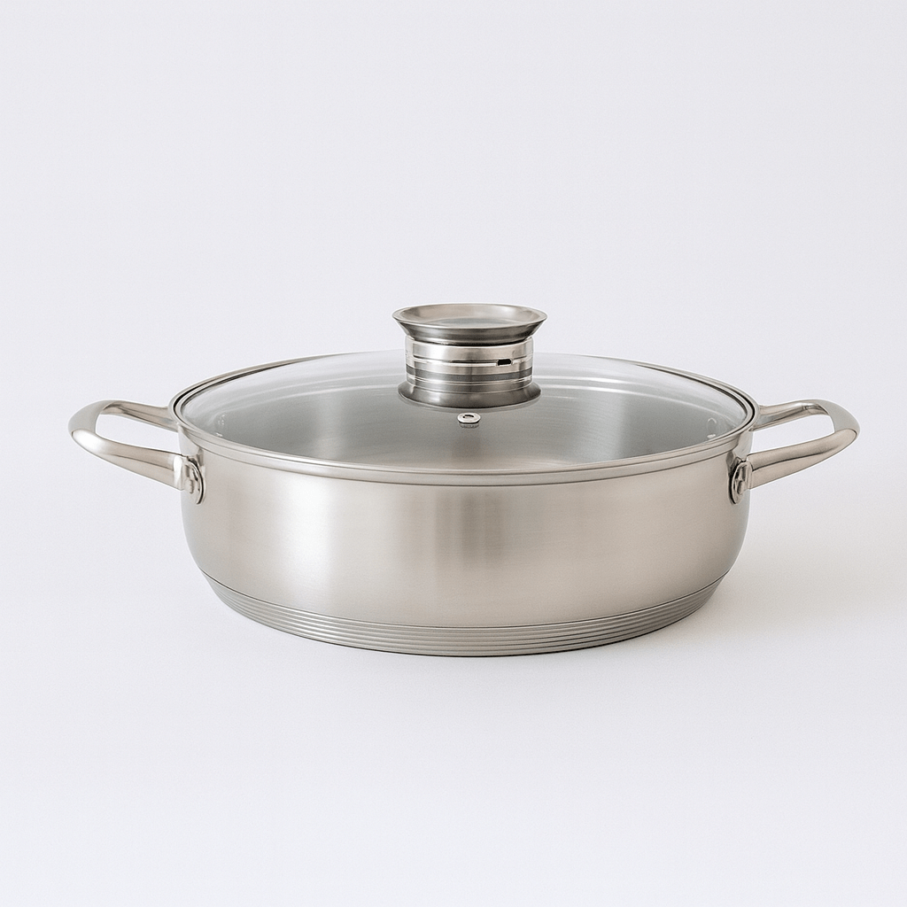 Rolux Stainless Steel Silver Pot - 26 cm - Home Phase