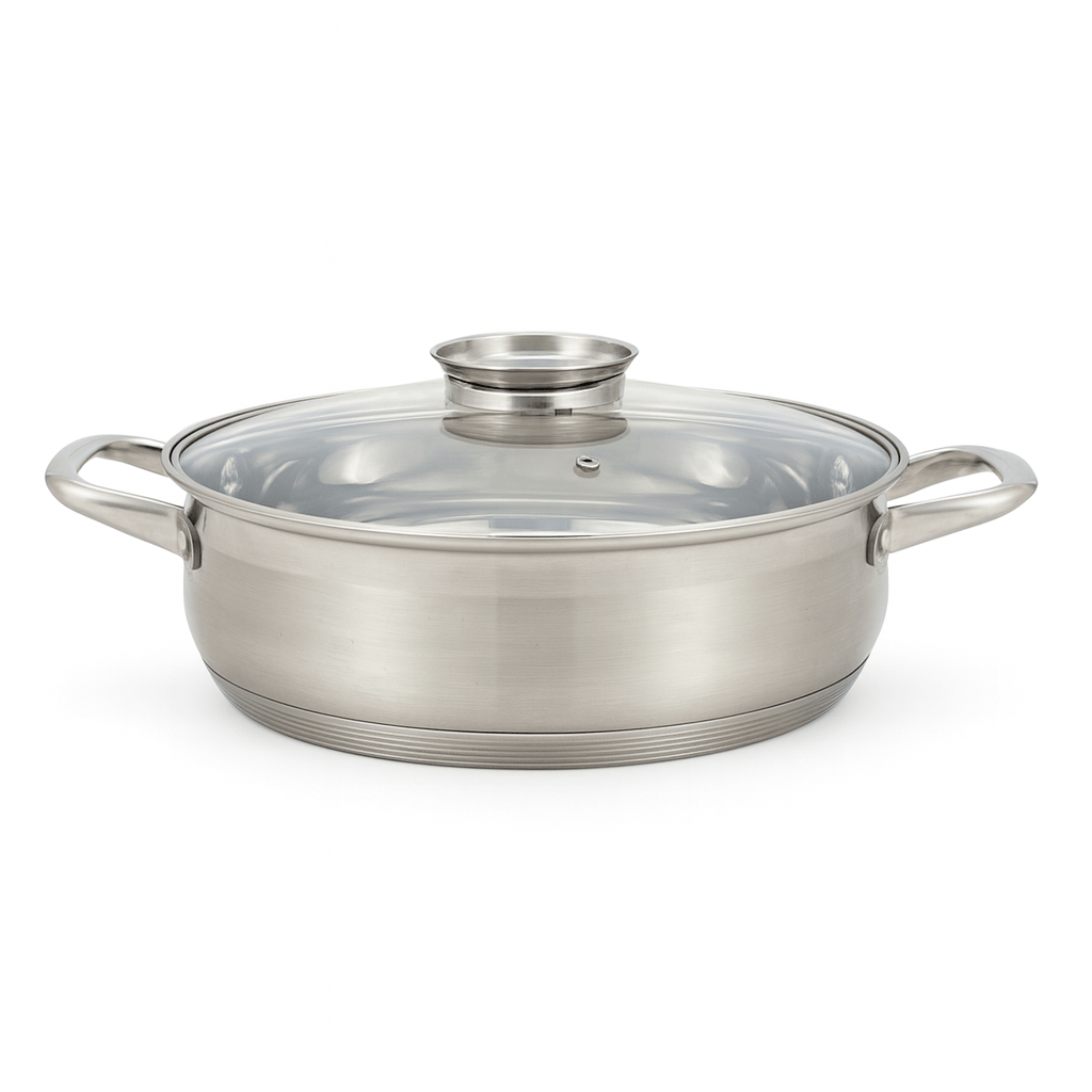 Rolux Stainless Steel Silver Pot - 40 cm - Home Phase