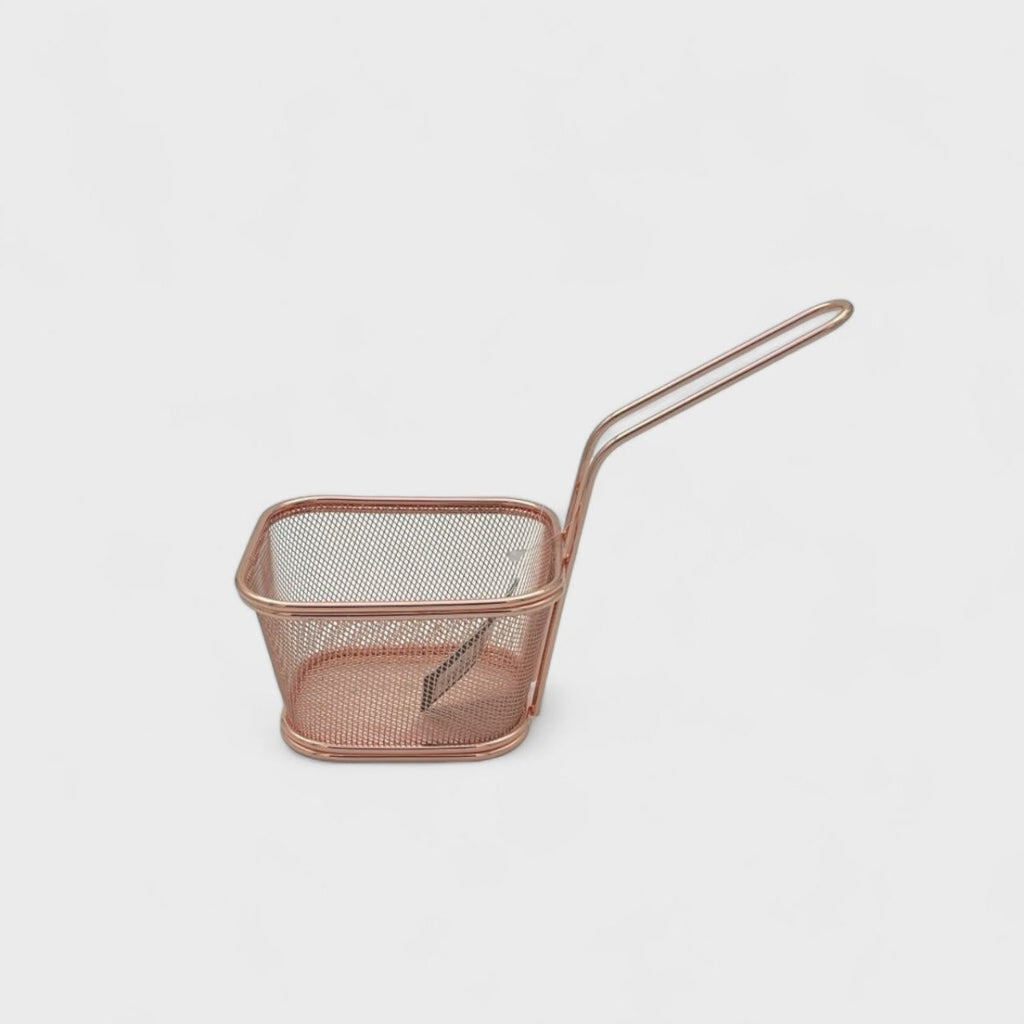 Rose Gold Chip Fryer Serving Basket - Style Phase Home