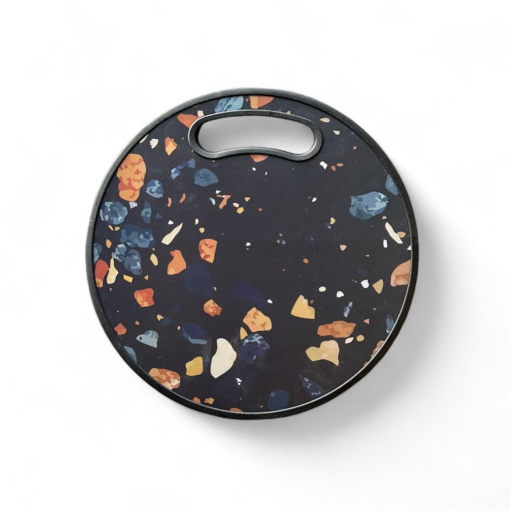 Round Printed Plastic Chopping Board - 35 cm - Home Phase