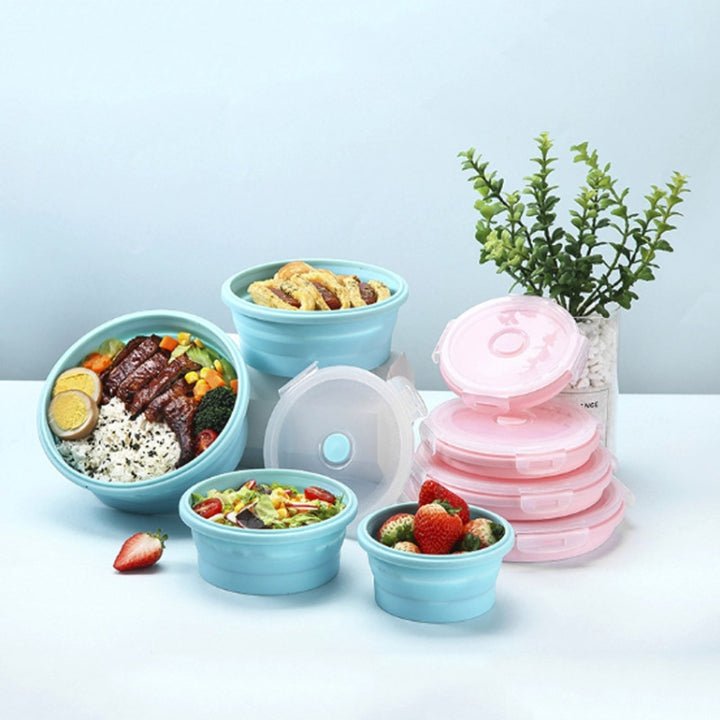 Round Silicone Collapsible Container (Set of 4) - Home Phase