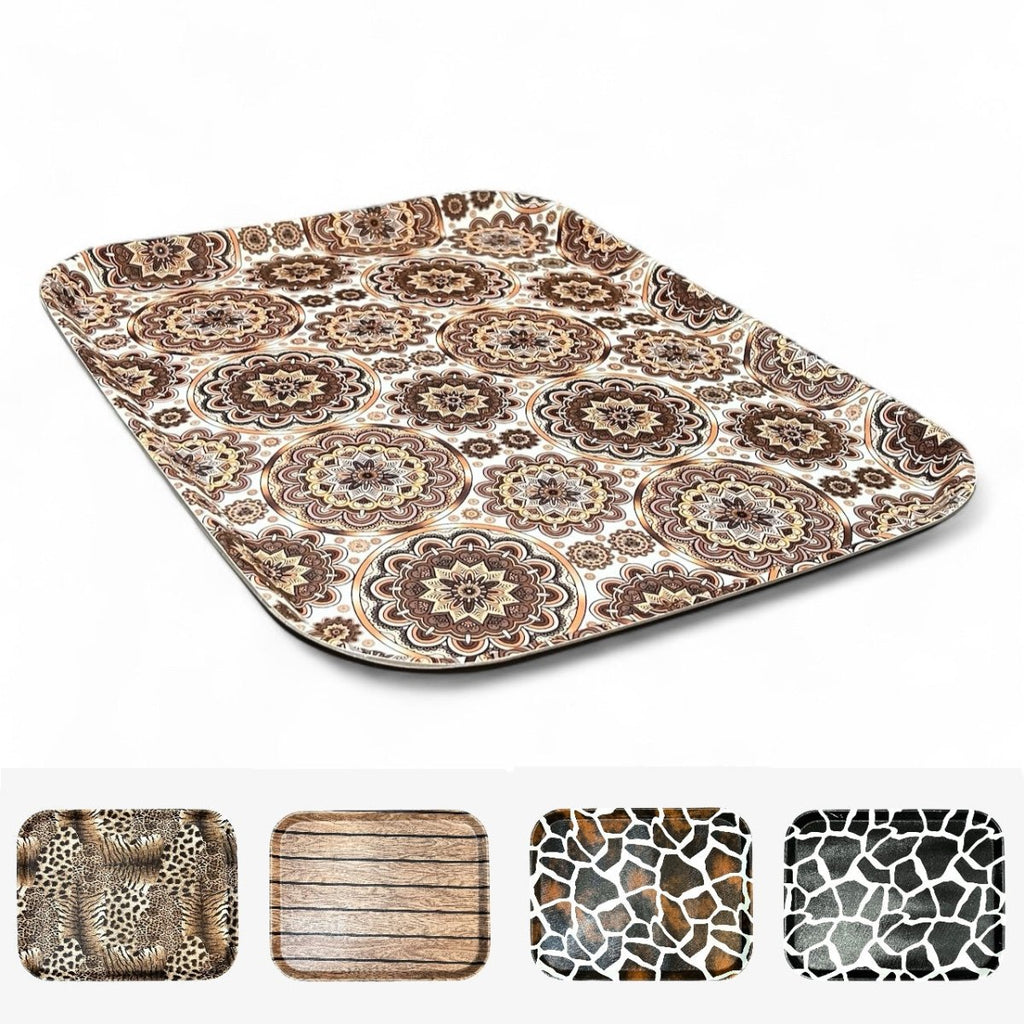 Rubber Finish Non - Slip Serving Tray 40 cm - Home Phase
