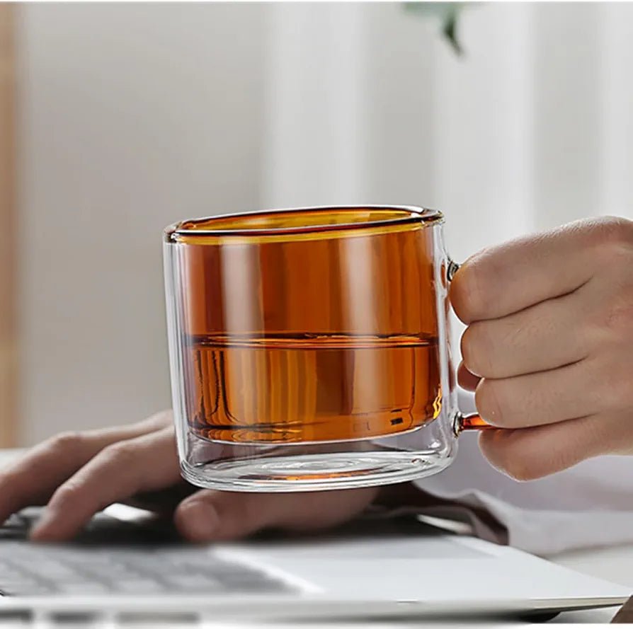 Rust Double Wall Coffee Mug - Home Phase