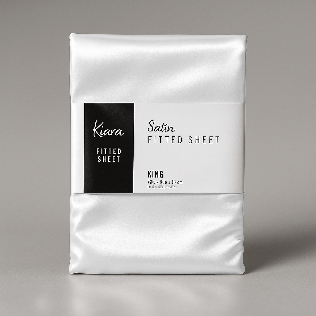 Satin Fitted Sheet - Double - Home Phase