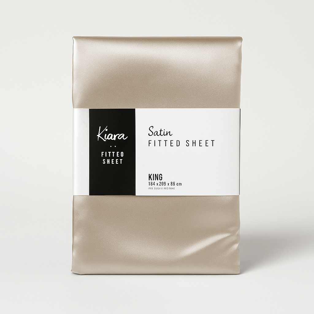 Satin Fitted Sheet - Double - Home Phase