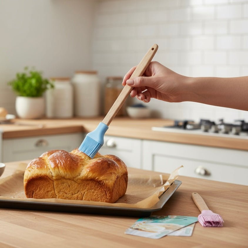 Silicone Basting Brush With Wooden Handle - Home Phase