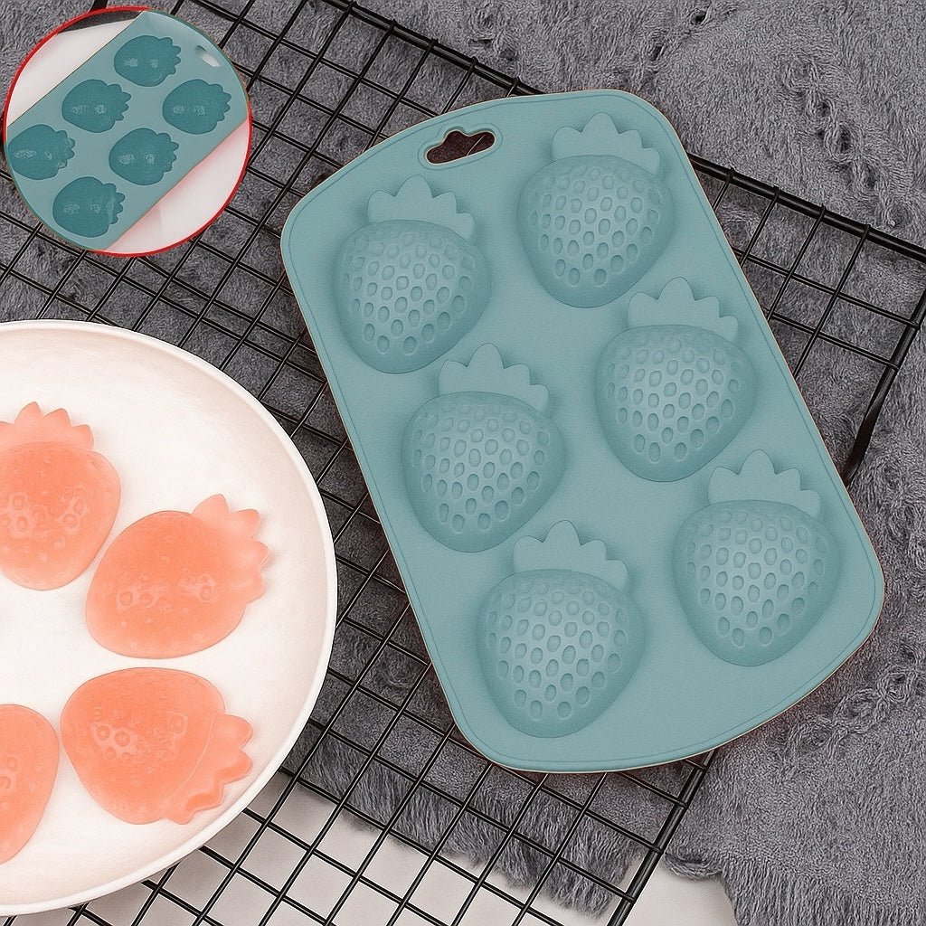 Silicone Strawberry Ice Mould - Home Phase