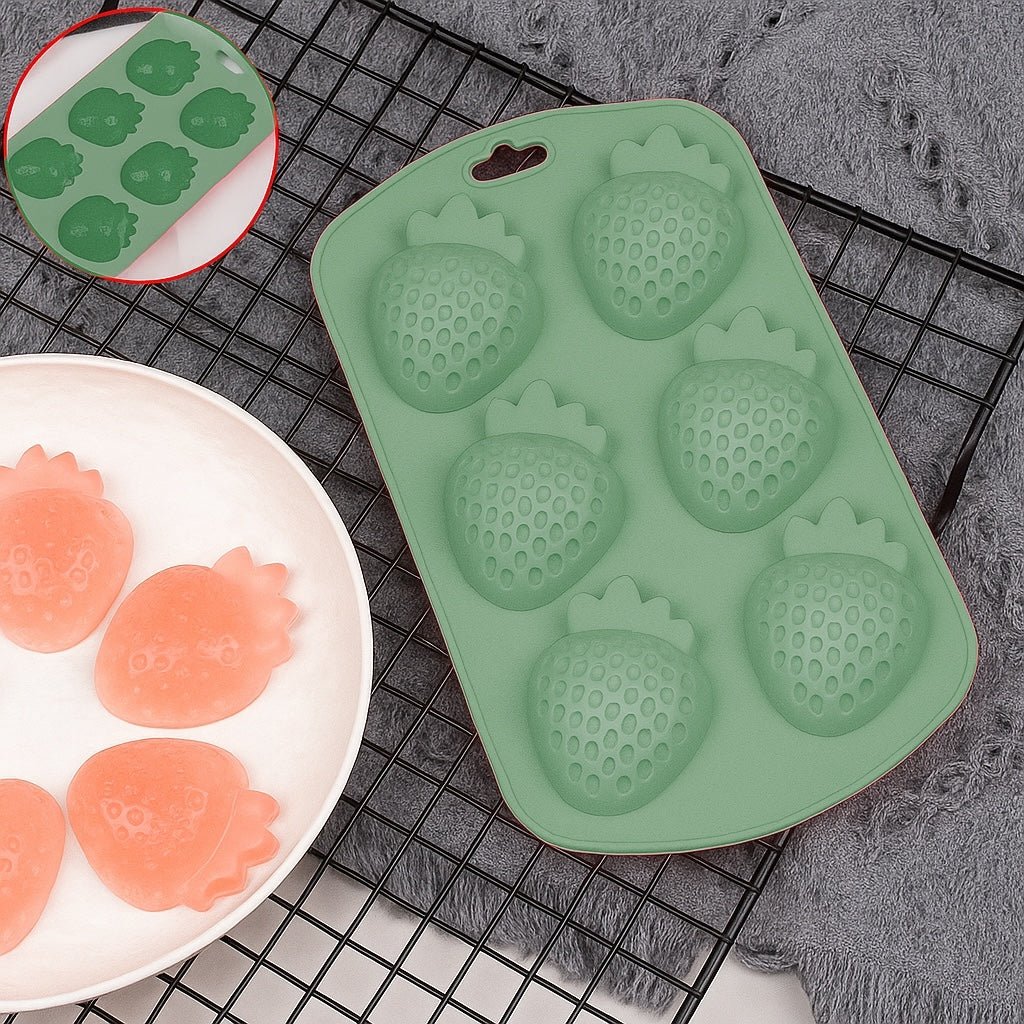Silicone Strawberry Ice Mould - Home Phase