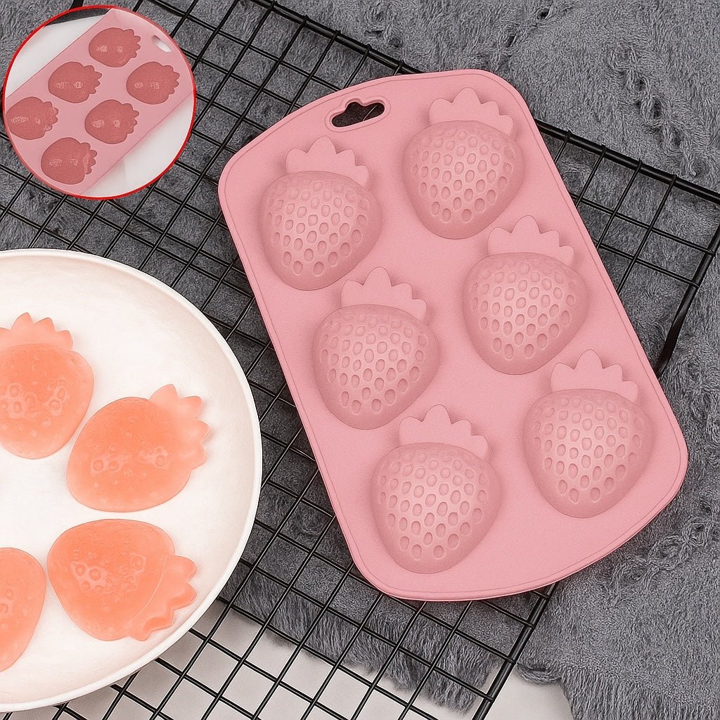 Silicone Strawberry Ice Mould - Home Phase