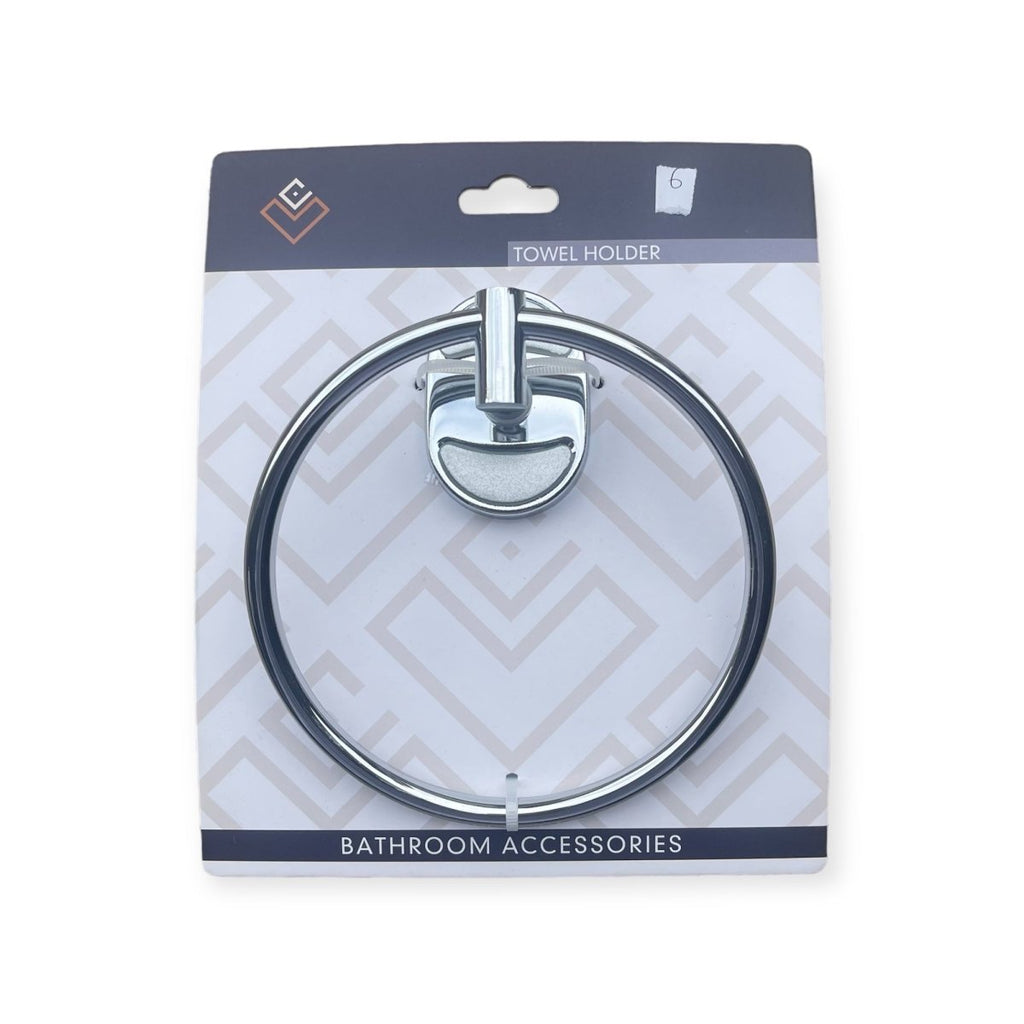 Silver Metal Towel Ring - Style Phase Home