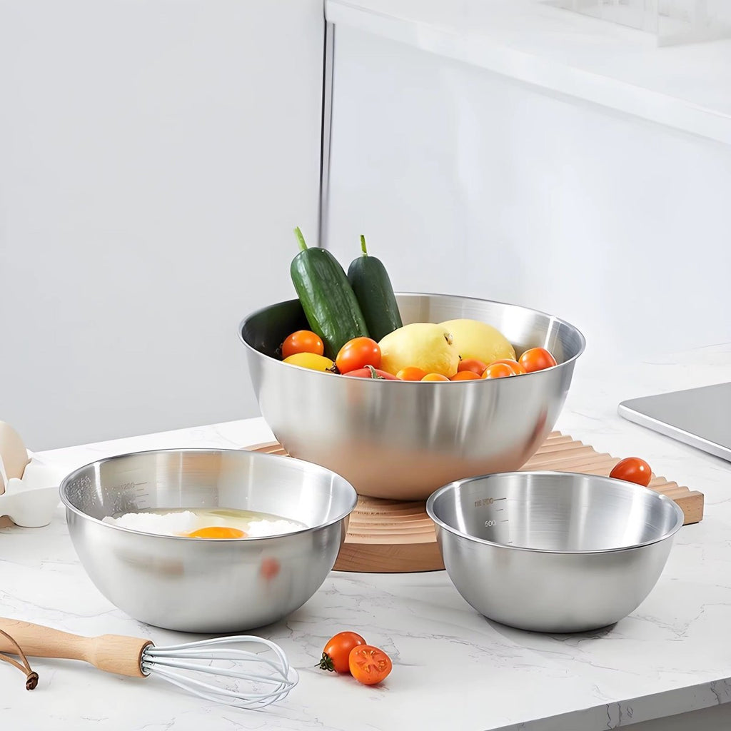 Silver Stainless Steel Mixing Bowl - Home Phase