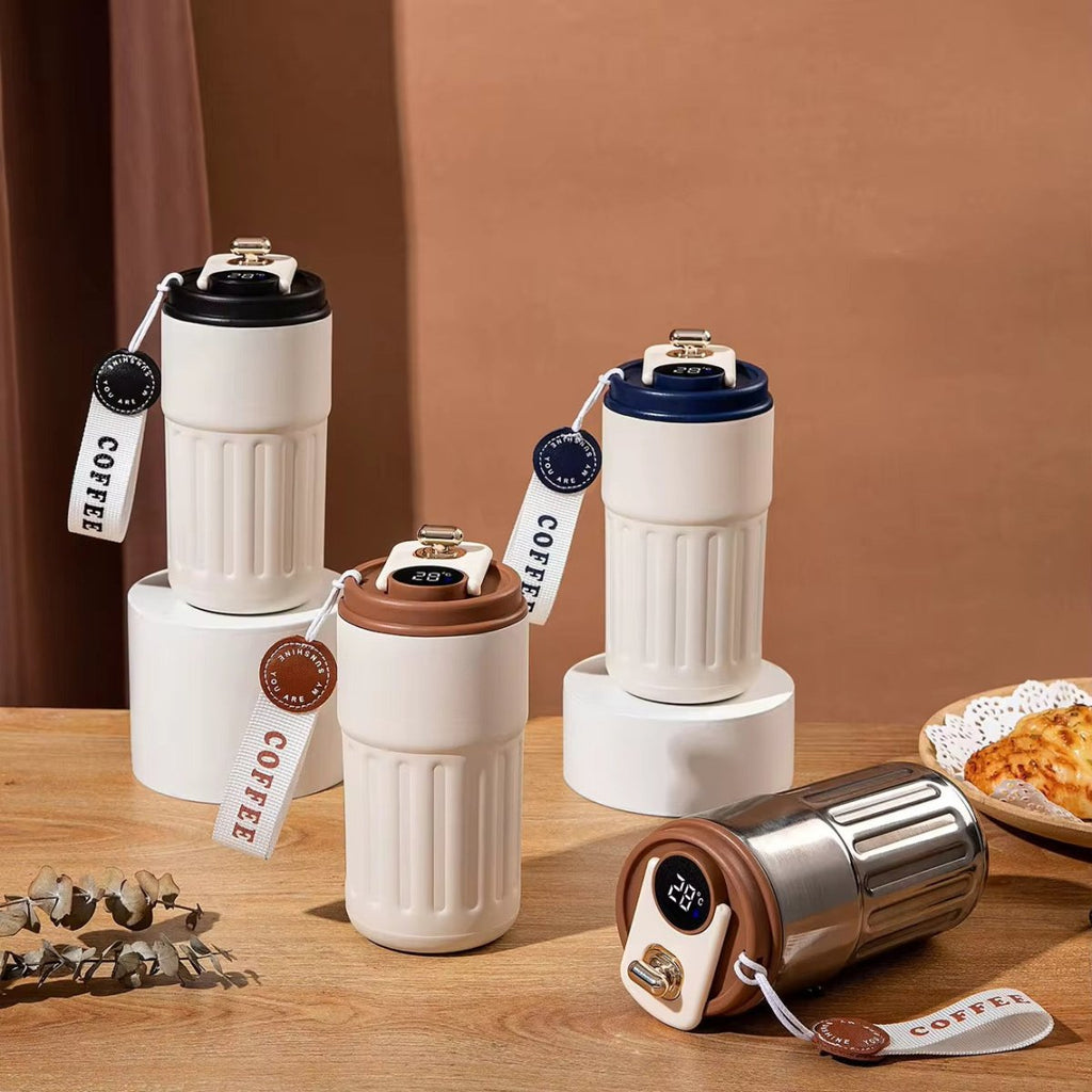 Smart Temperature Insulated Travel Coffee Mug - 450 ml - Style Phase Home