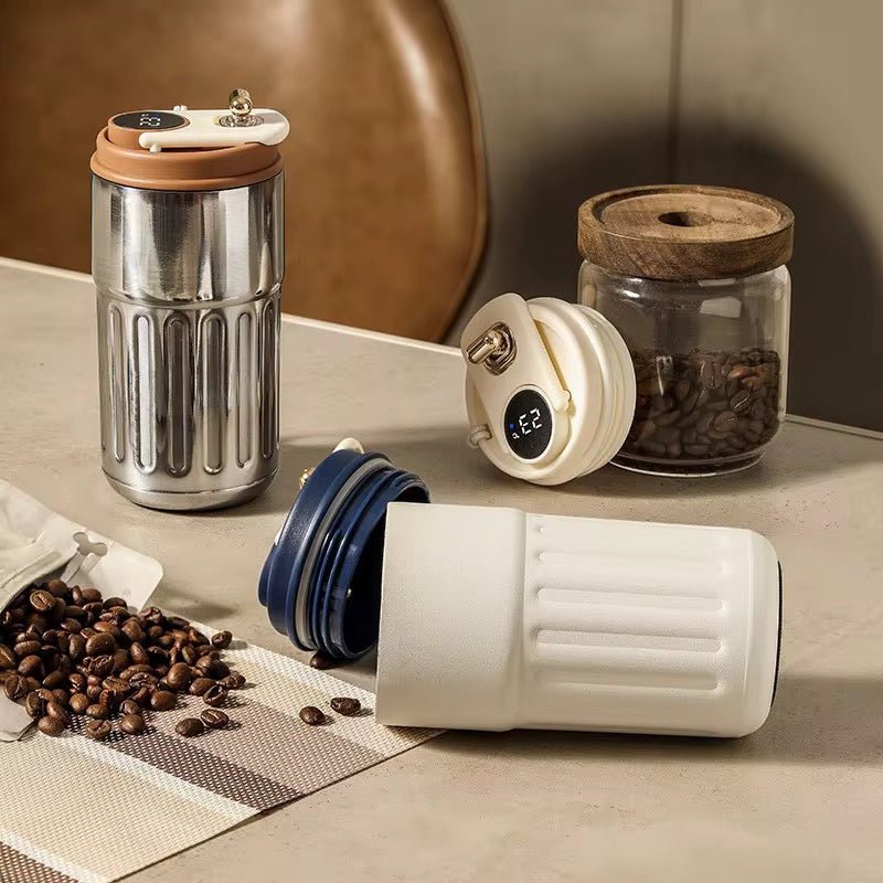 Smart Temperature Insulated Travel Coffee Mug - 450 ml - Style Phase Home