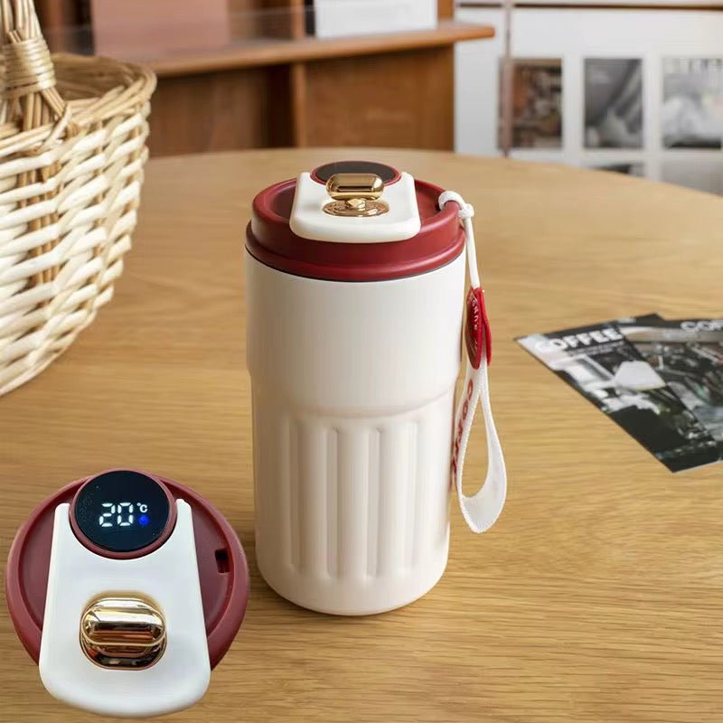 Smart Temperature Insulated Travel Coffee Mug - 450 ml - Style Phase Home