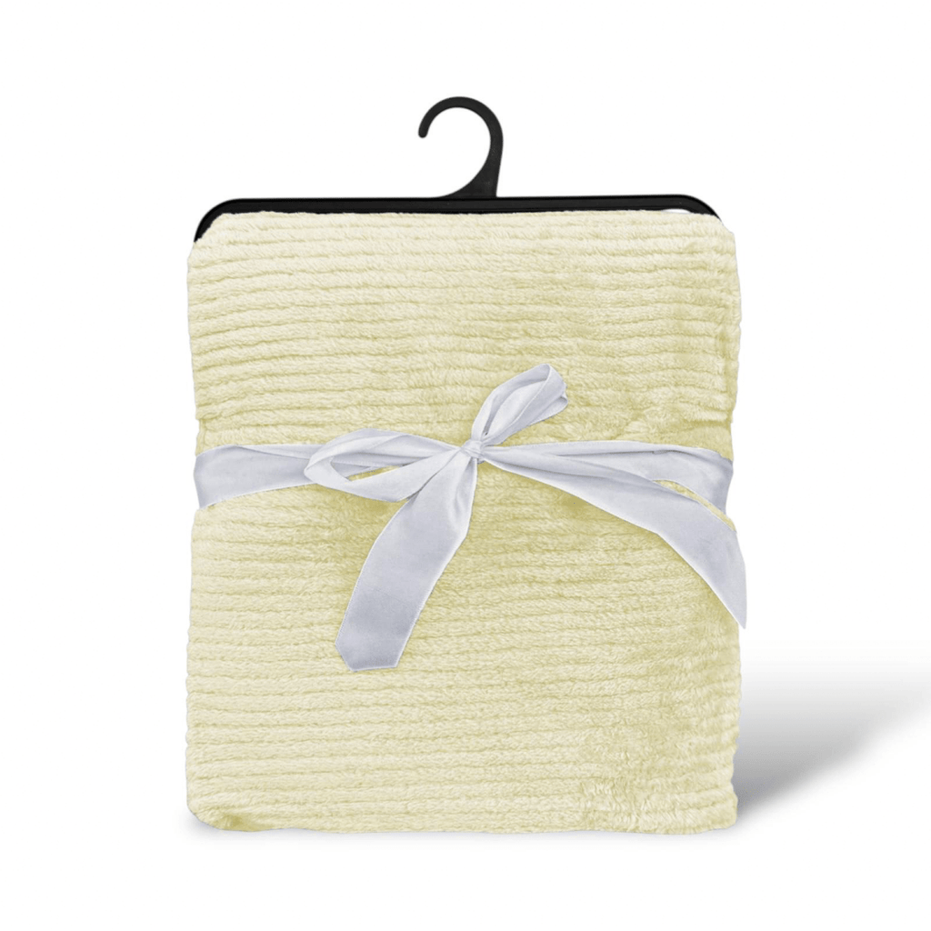 Soft Ribbed Fleece Baby Blanket - 75 x 100 cm - Style Phase Home