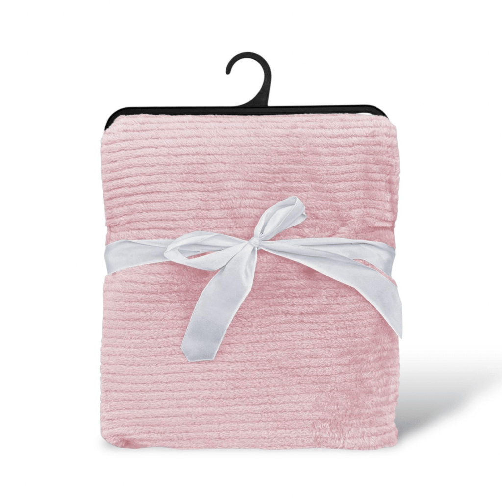 Soft Ribbed Fleece Baby Blanket - 75 x 100 cm - Style Phase Home