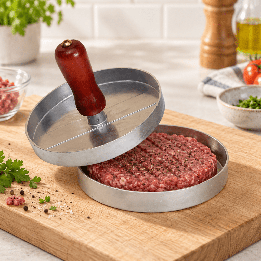 Stainless Steel Burger Press - Home Phase