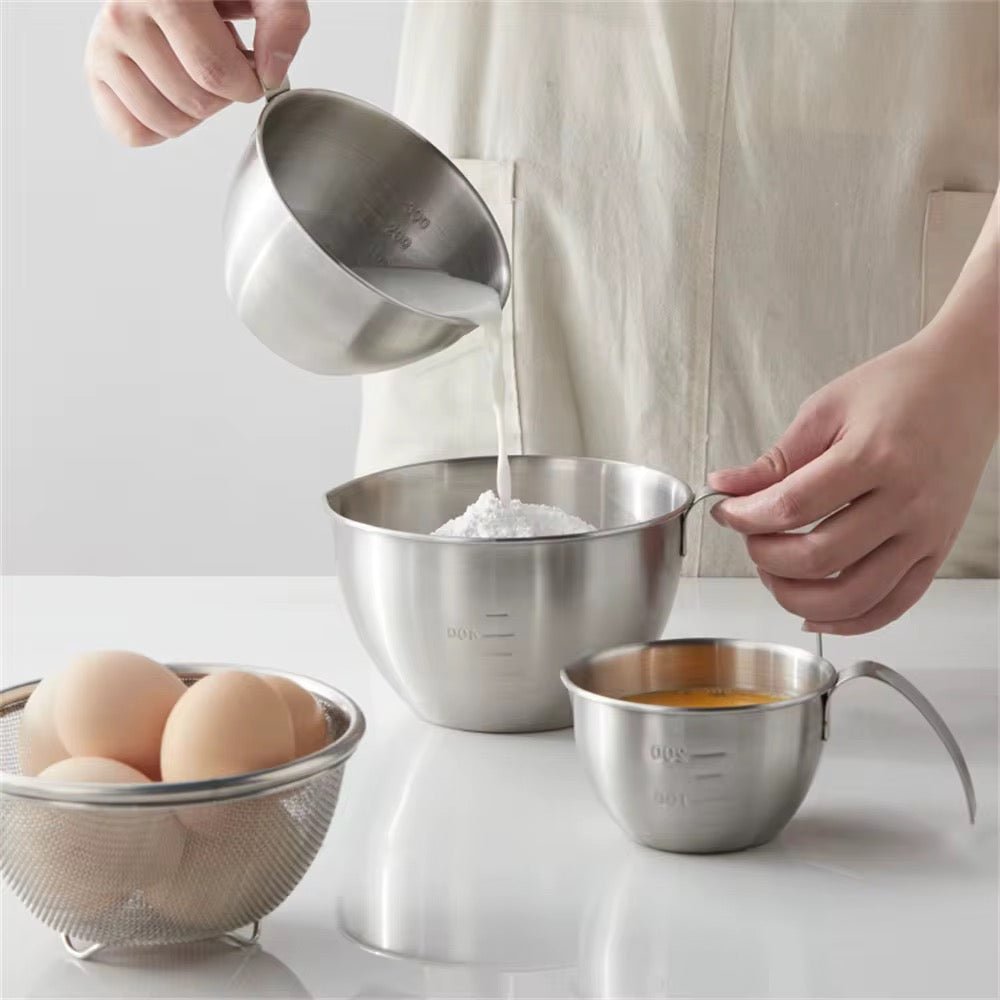 Stainless Steel Measuring & Mixing Bowl With Handle - 400ml - Home Phase