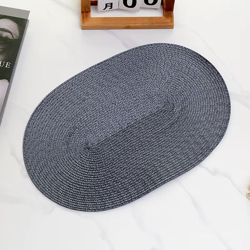 Straw Oval Placemats - 4 Pack - Home Phase