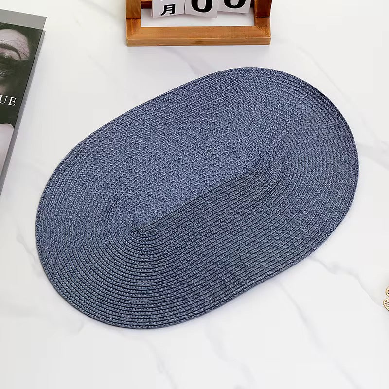 Straw Oval Placemats - 4 Pack - Home Phase