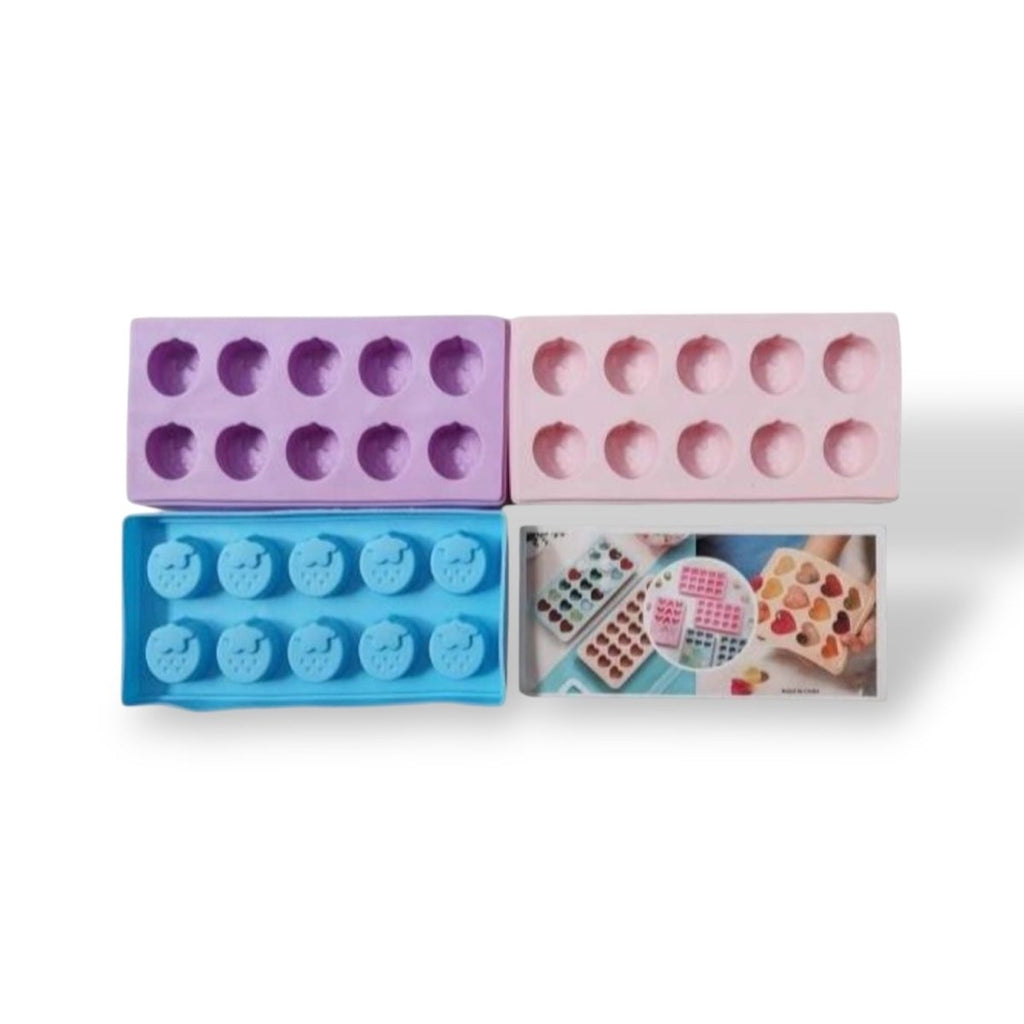 Strawberry Silicone Ice Mould - 10 cubes - Style Phase Home