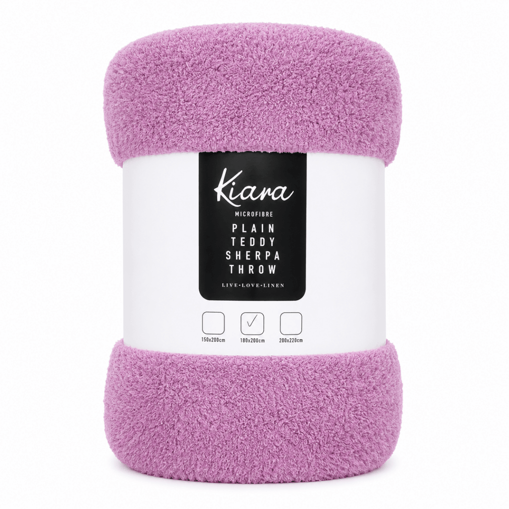 Teddy Sherpa Throw - 180 x 200 - Home Phase