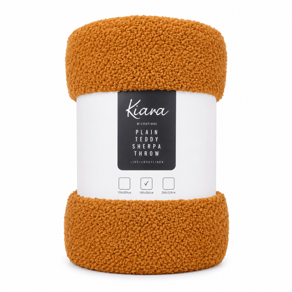 Teddy Sherpa Throw - 180 x 200 - Home Phase