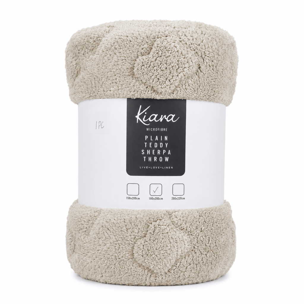 Teddy Sherpa Throw - 180 x 200 - Home Phase