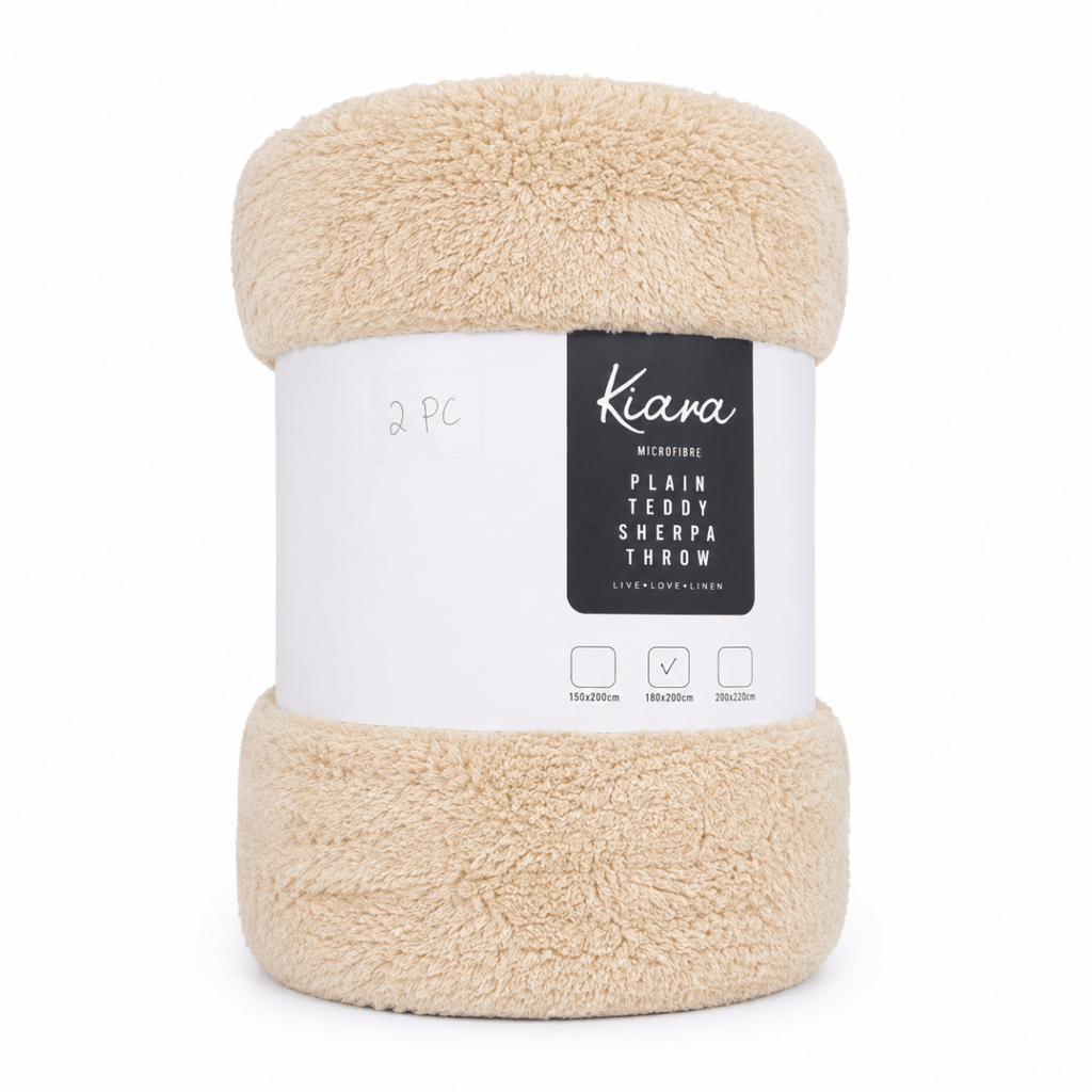 Teddy Sherpa Throw - 180 x 200 - Home Phase