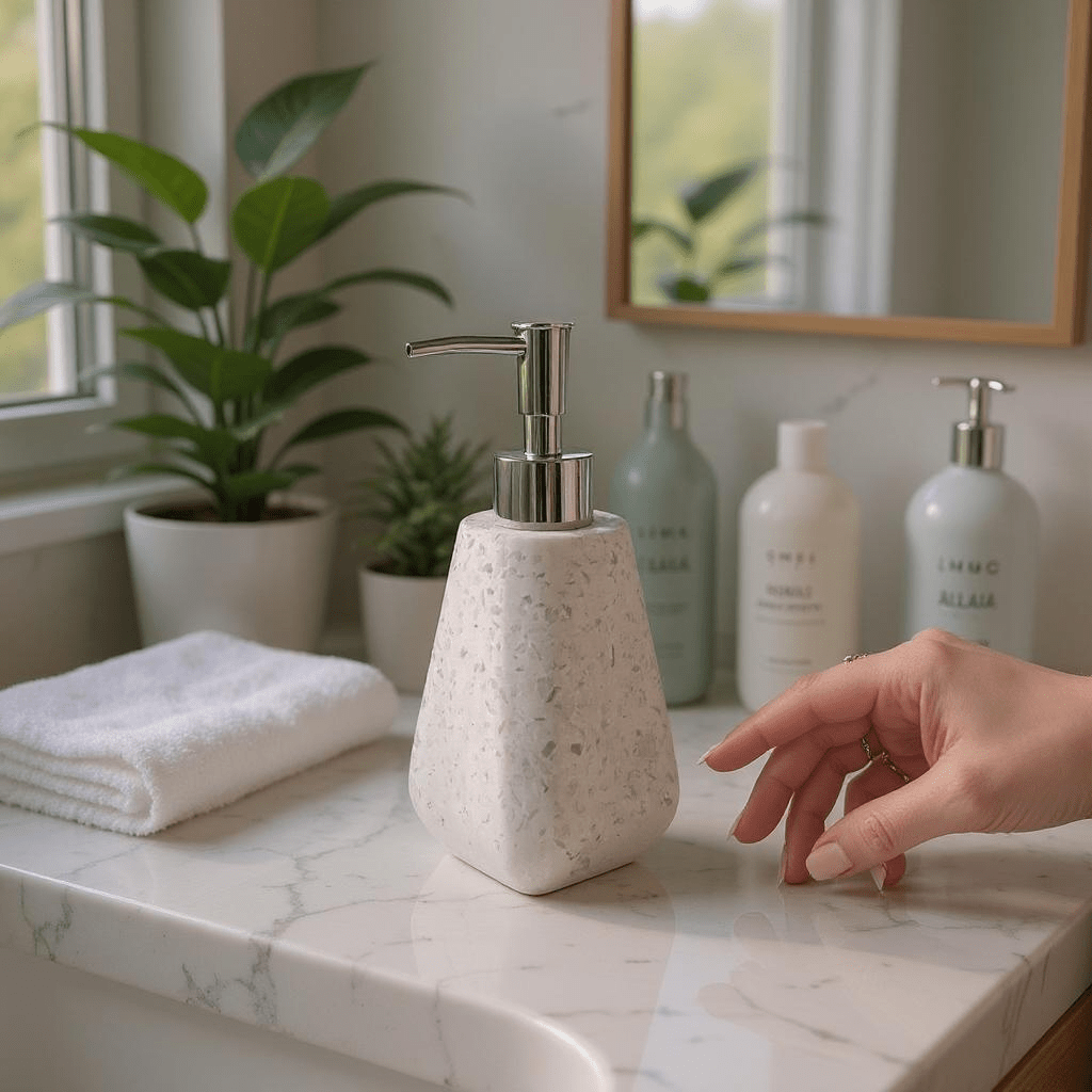 Terrazo Concrete Soap Dispenser - Home Phase