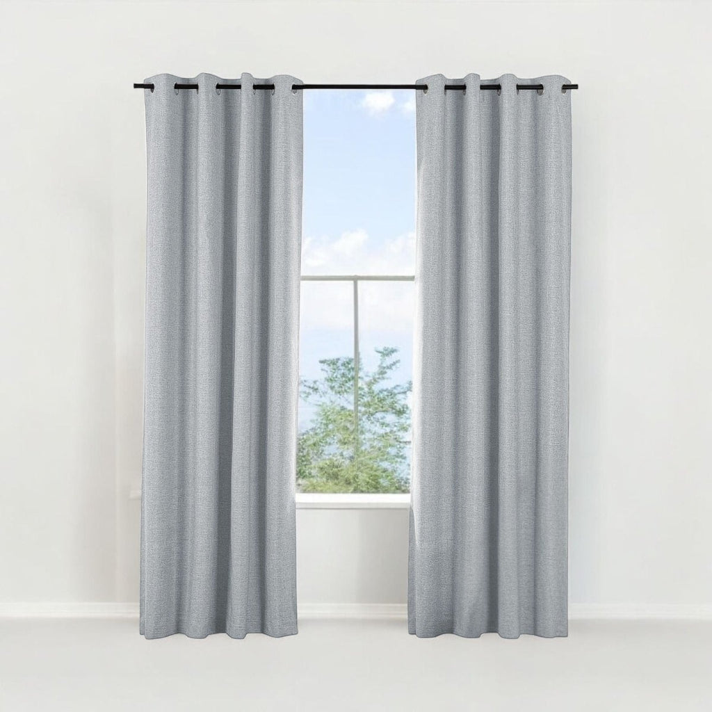 Textured Eyelet Lined Curtain - 140 x 223 cm - Style Phase Home