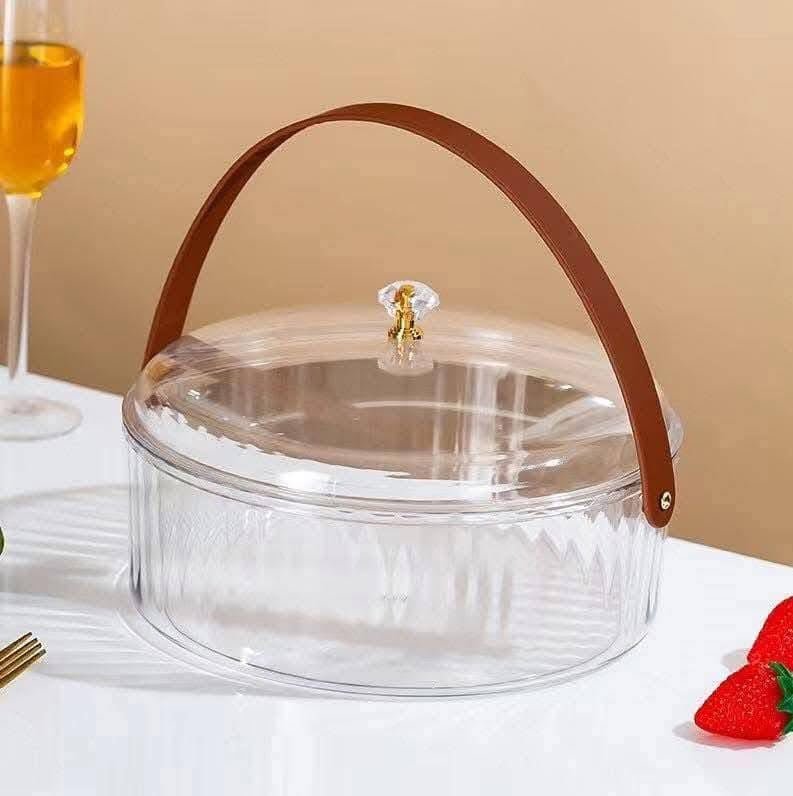 Trendy Acrylic Container With Handle - Home Phase