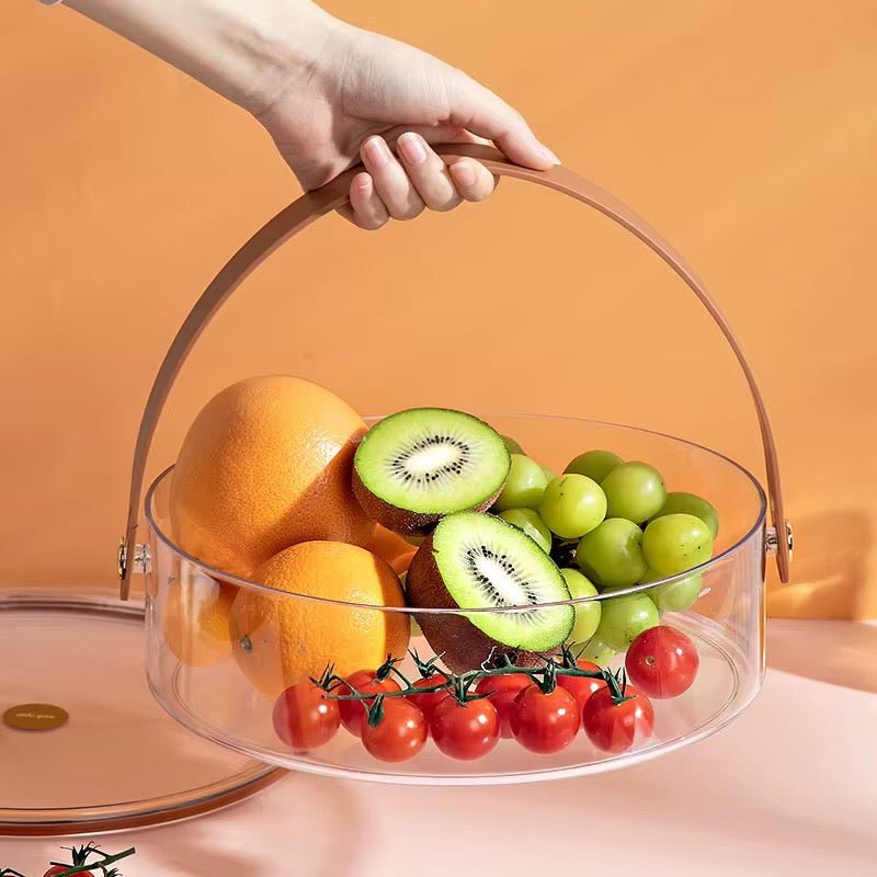 Trendy Acrylic Container With Handle - No Lid - Home Phase