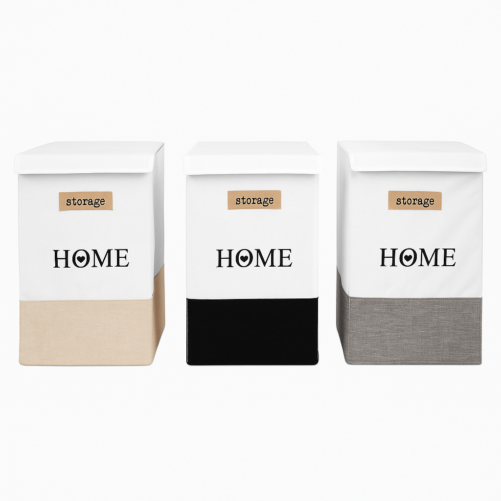 Two Tone Home Laundry Basket - Home Phase