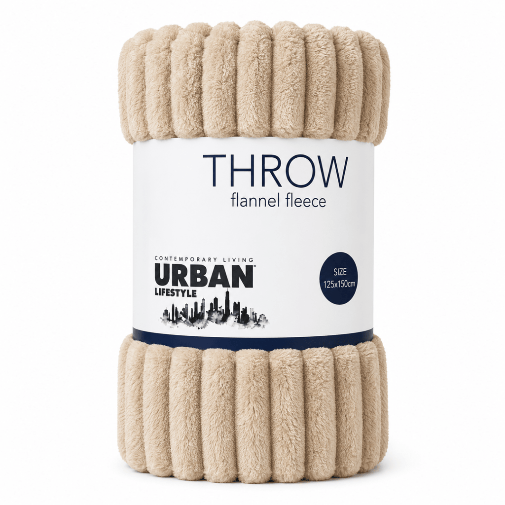Urban Coral Fleece Throw - 125 x 150 cm - Home Phase