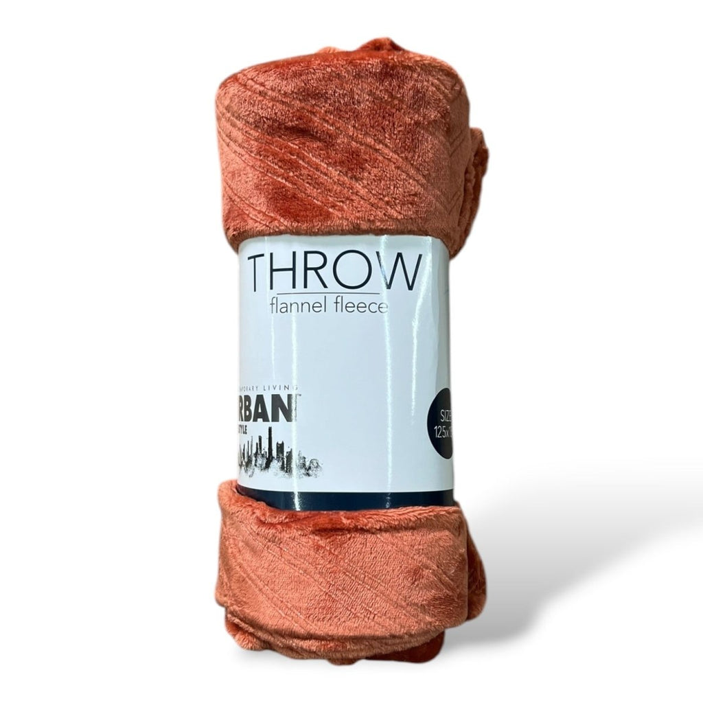 Urban Coral Fleece Throw - 125 x 150 cm - Home Phase