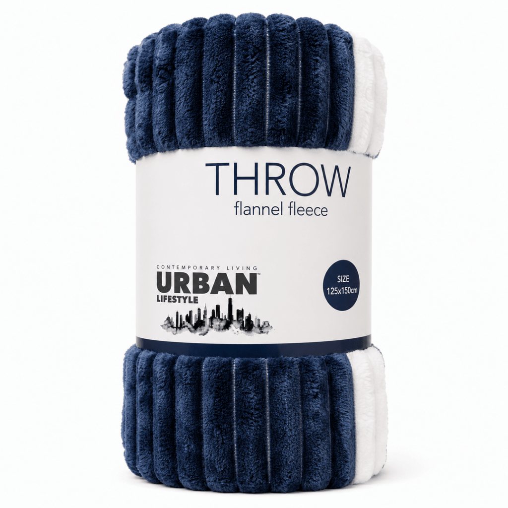 Urban Coral Fleece Throw - 125 x 150 cm - Home Phase