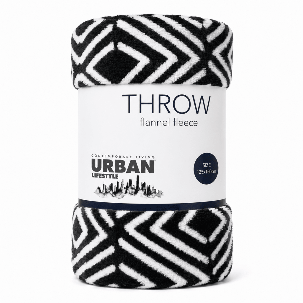 Urban Coral Fleece Throw - 125 x 150 cm - Home Phase