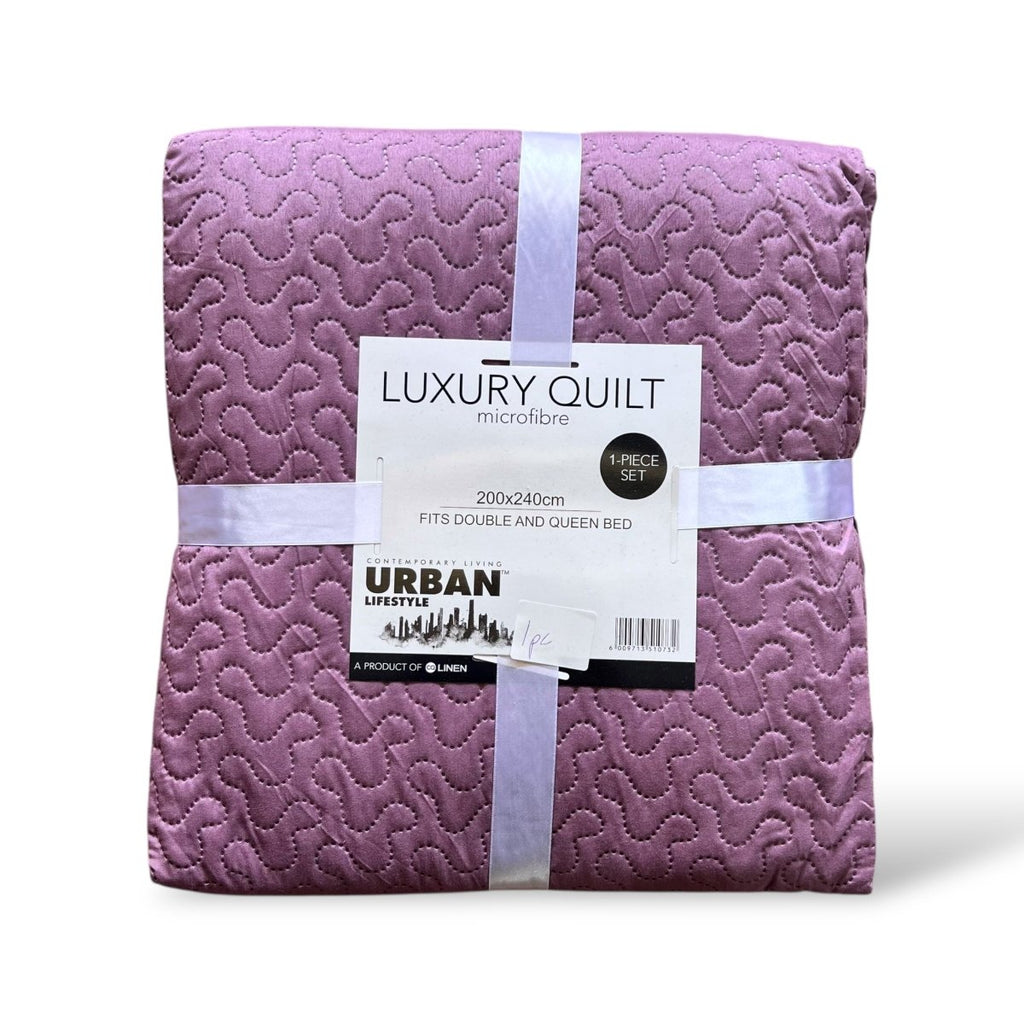 Urban Lifestyle Quilt - Double/Queen - 200 x240 - Assorted Design - Home Phase