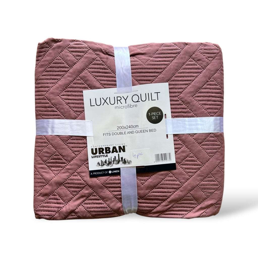 Urban Lifestyle Quilt - Double/Queen - 200 x240 - Assorted Design - Home Phase