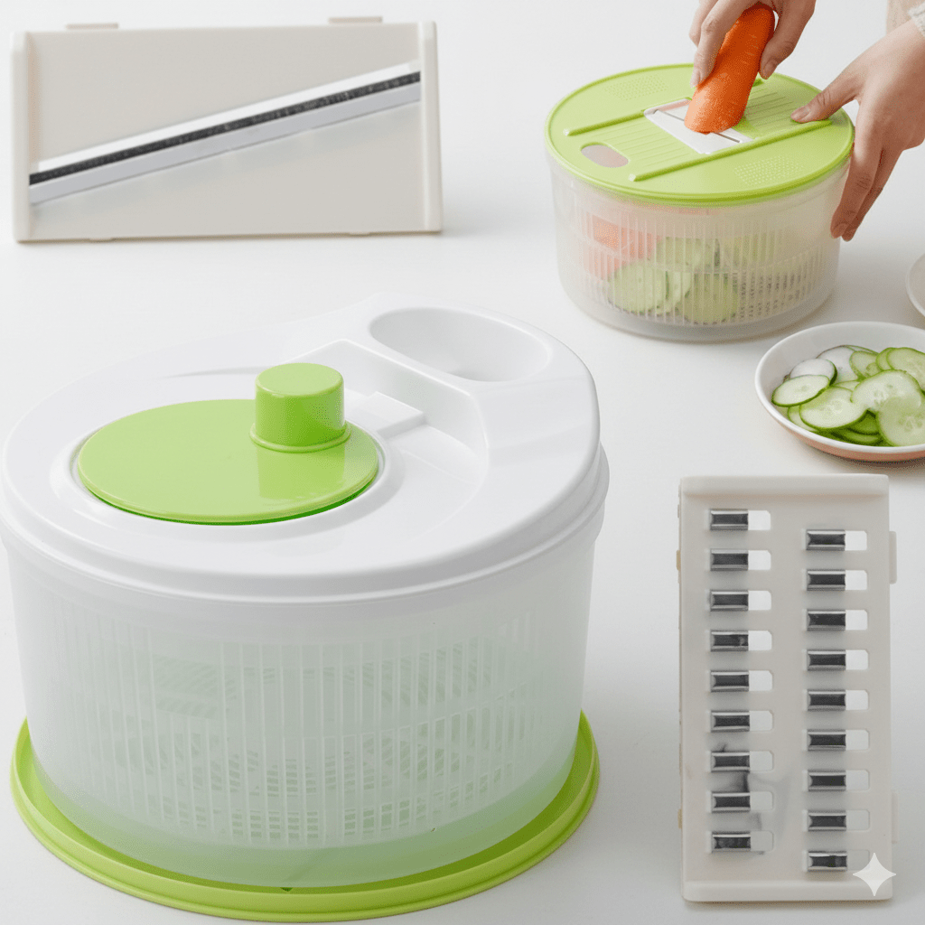 Vegetable Slicer & Salad Spinner - Home Phase