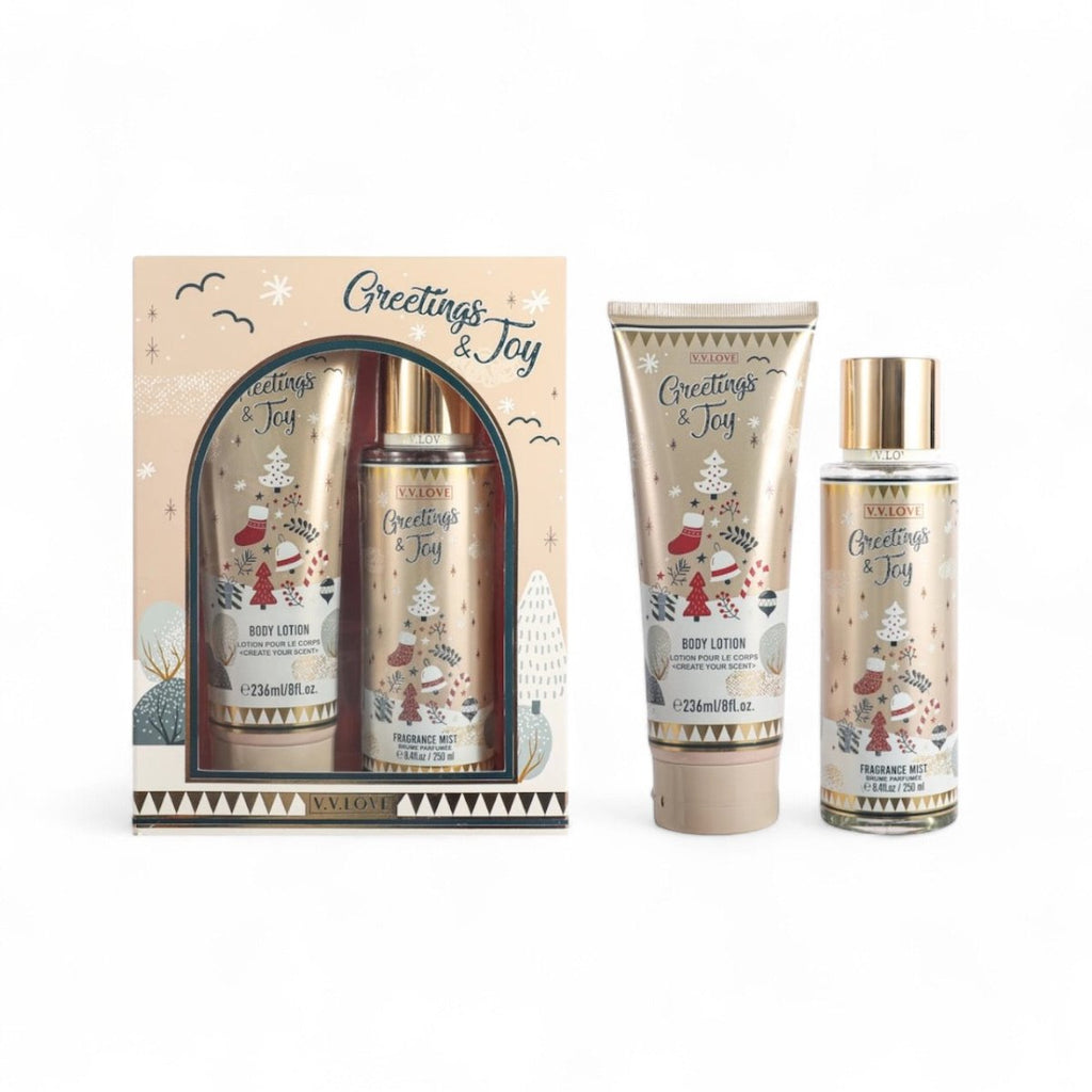 V.V.LOVE 2 in 1 Mist & Body Lotion Gift Set - Greetings & Joy